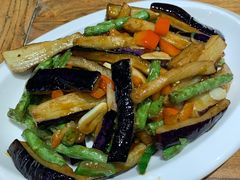 茄子烧豆角-海富荣·锅贴·陕菜家常菜(阳光城店)