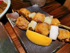 鸟鹏家鸡腿肉加葱-鸟鹏烧鸟居酒屋(熙龙湾店)