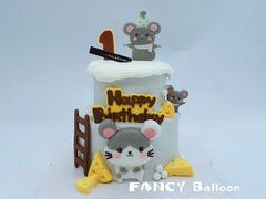 -卡比儿童蛋糕·心意定制·低脂零卡糖动物奶油FancyBALLOON(滨海店)