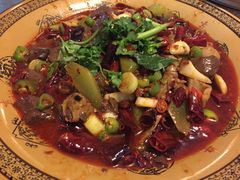 鲜鸡血烧肥肠-宋记冕宁土菜馆(海门渔村二店)