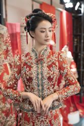 -懿沉香中式嫁衣礼服秀禾服龙凤褂马来褂旗袍总店