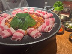 铁板章鱼五花肉-春熙台韩国料理·章鱼肥牛(西丽店)