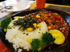 香辣牛肉铁板饭-花少爷·鲜虾干贝粥(延安万达店)