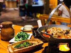 素炒板蓝根-老滇山寨•云南特色菜•地方菜•民族风情歌舞表演(金碧店)