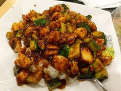 酱爆鸡丁饭-西部马华清真兰州牛肉面·烧烤夜市(关东店)