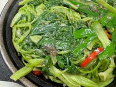 虾酱通菜-凤城康记饭店