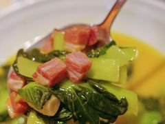 蒜子咸肉烧菜苔-无锡城中皇冠假日酒店·芳园中餐厅