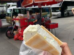 华夫饼夹巧克力碎片-詹爷爷乌节路街头冰淇淋