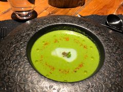 西葫芦瓜汤配香草及面包丁-AZUL by FUEL蓝色·法式酒馆(琶醍店)