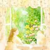 温暖治愈的春天插画，愿幸运和美好向所有人涌来！