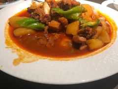 沙湾大盘鸡-西域盛宴烧烤新疆菜清真餐厅(古美店)