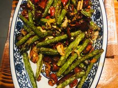 干煸豆角-禧福徕盆盆香川菜馆