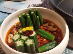 辣醋香拌秋葵-望湘园·洞庭渔宴(永旺店)