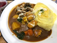 炸蘑菇奶油咖喱蛋包饭-池奈·日式咖喱蛋包饭(赛高店)