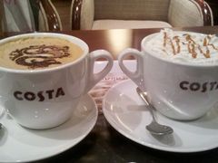 热摩卡+焦糖拿铁-COSTA COFFEE(武汉天地店)