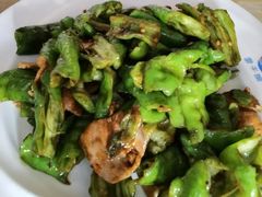 辣椒炒肉-小船渔村•大连菜•大连焖鱼(明泽街店)