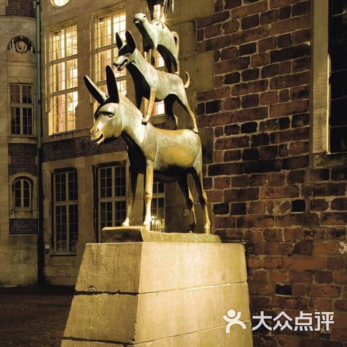 "不来梅的城市音乐家"雕像