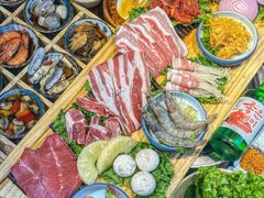 -明洞阿姨·韩式酱蟹烤肉·创意料理(三元桥店)