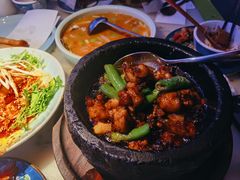 石锅杭椒牛蛙-桂满陇天书(南京德基旗舰店)