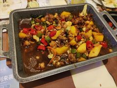 双椒紫苏牛蛙-意卡菲·欢乐聚会餐厅(华侨店)