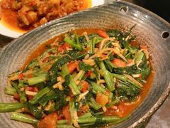 酸笋炒空心菜-浩海火燒雲傣家菜(静安芮欧店)