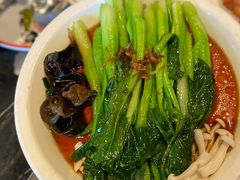 白灼菌菇菜心-新白鹿餐厅(虹桥南丰城店)