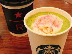 桃红抹茶拿铁-星巴克臻选(广州沙面店)