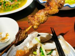 碳烤羊肉串-手抄板凳江南菜(湖滨商业街店)