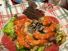 泰式风味罗望子虎虾柚子沙拉-弗兰克牛排西餐厅Ribone steak house(柠檬花园店)