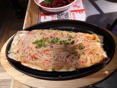 铁板粉丝茄子-探鱼·鲜青椒爽麻烤鱼(番禺万达店)