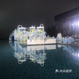 蓝色的水上婚礼[加油][加油]