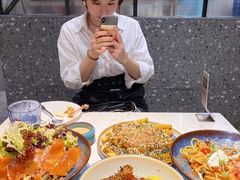 意面蘑菇虾仁意面-BE BRIGHT KITCHEN(正佳广场店)