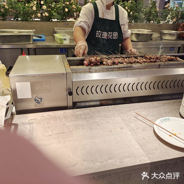 玫瑰花园自助烤肉打卡～