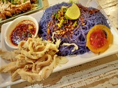 -蝶豆花蓝面条
