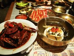 -草家酱蟹炭火烤肉店(珲春南路一店)