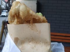 -小红车炸蛋葱油饼