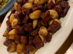 黑蒜子牛肉粒-陈傻子餐厅(世纪都会店)