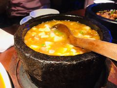 石锅鸡汤豆腐-绿茶餐厅(松江万达店)