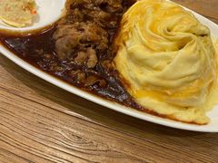 照烧肥牛蛋包饭-玛格萝妮比萨屋(四平店)