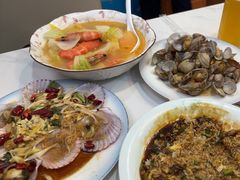 油泼扇贝-来之顺海鲜菜馆·青岛菜·始于1993(栈桥店)