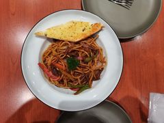 黑椒牛柳炒意面-魏斯理汉堡(西安沣东吾悦店)