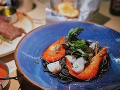缤纷墨鱼汁海鲜意面-囧吉香生蚝牛排馆(湖北路店)