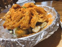 -东来菜馆•手抓海鲜家常菜•海鲜锅贴(鸽子窝店)