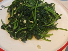 蒜蓉炒地瓜叶-海岛八号龙虾烧烤田鸡(蓝天路总店)