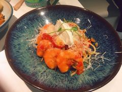 鲜茄茸大虾配马斯卡朋意大利面-BE BRIGHT KITCHEN(正佳广场店)
