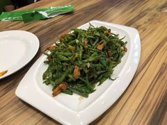 鲜豆角炒肉丝-合合春饼·酱骨·东北菜(潘家园店)