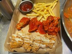 甜辣味炸鸡翅-山·烤辣鸡韩国料理(西溪路店)