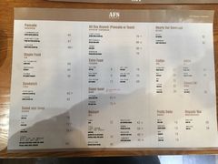 菜单-AFS Cafe & Canteen(闽江二路店)