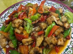 爆炒野生狗鱼块-煲来饱去冷水鱼