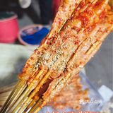 小地摊大味道，特色烤豆皮～